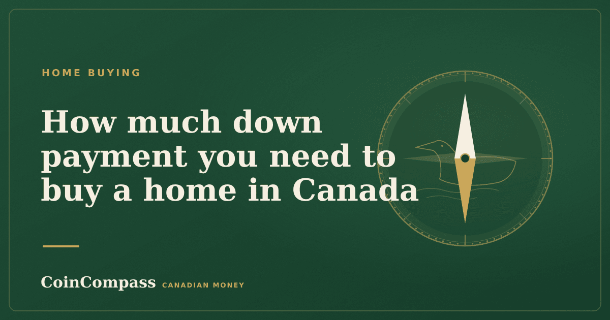 How much down payment do you need? — Home buying · CoinCompass