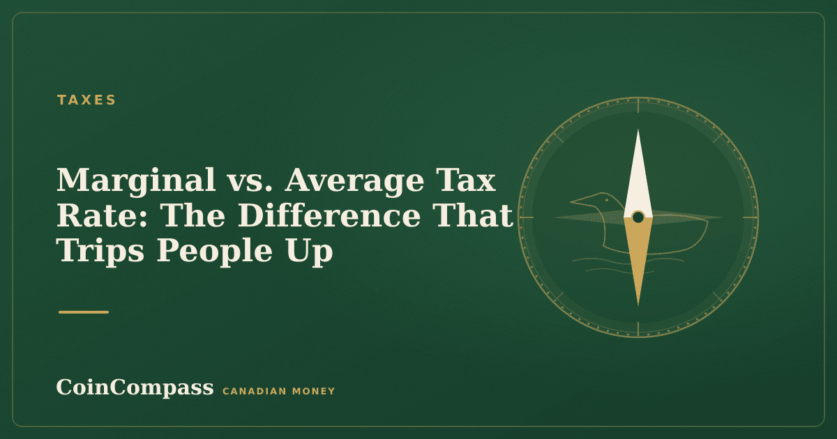 Marginal vs. Average Tax Rate: The Difference That Trips People Up — Taxes · CoinCompass