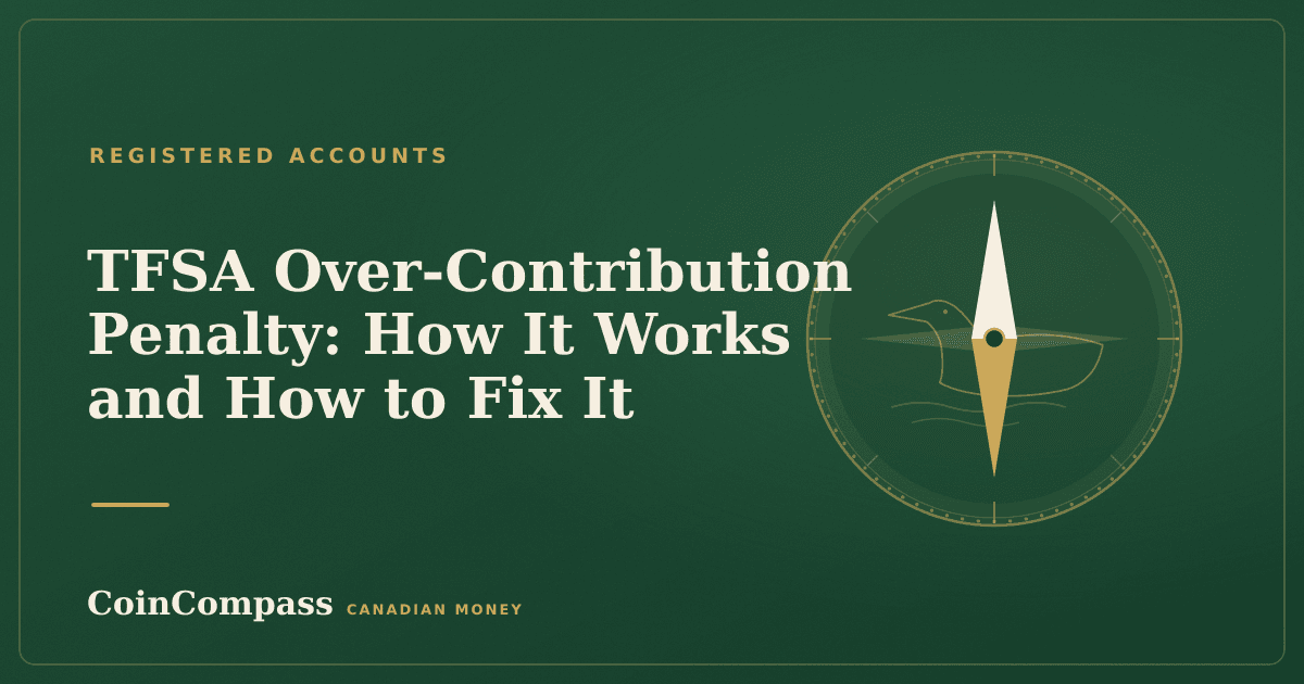 TFSA Over-Contribution Penalty: How It Works and How to Fix It — Registered accounts · CoinCompass