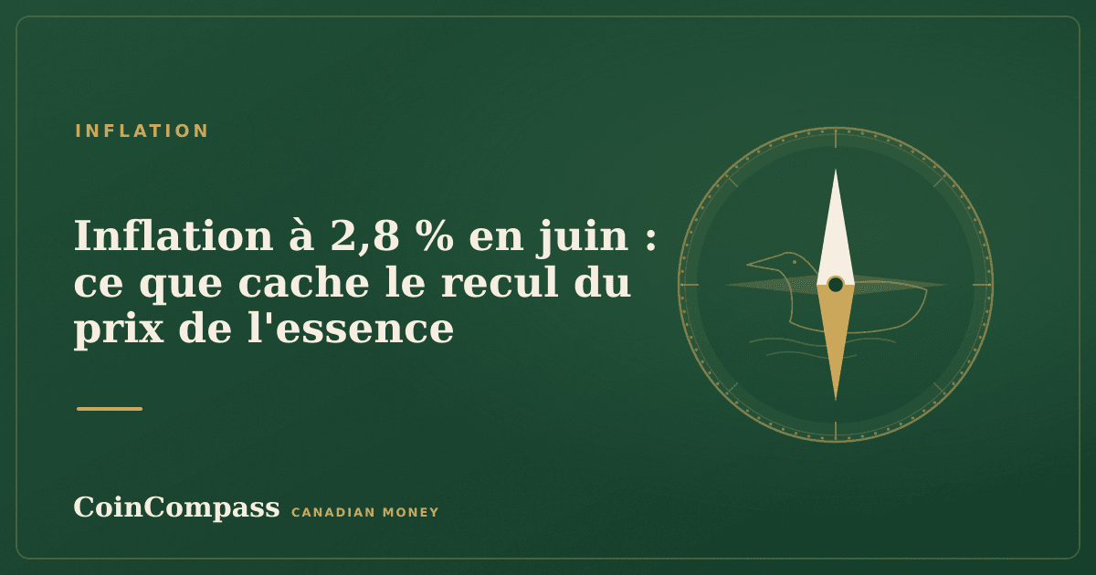 Inflation à 2,8 % en juin : ce que cache le recul du prix de l'essence — Inflation · CoinCompass