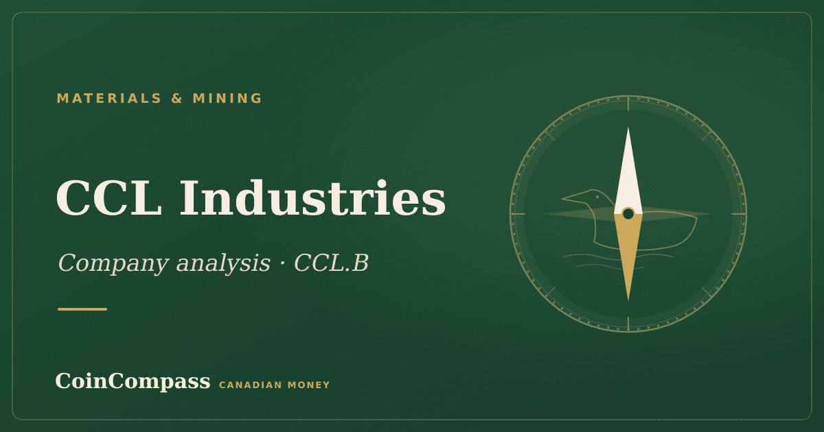 CCL Industries (CCL.B) — Materials & Mining · company analysis · CoinCompass