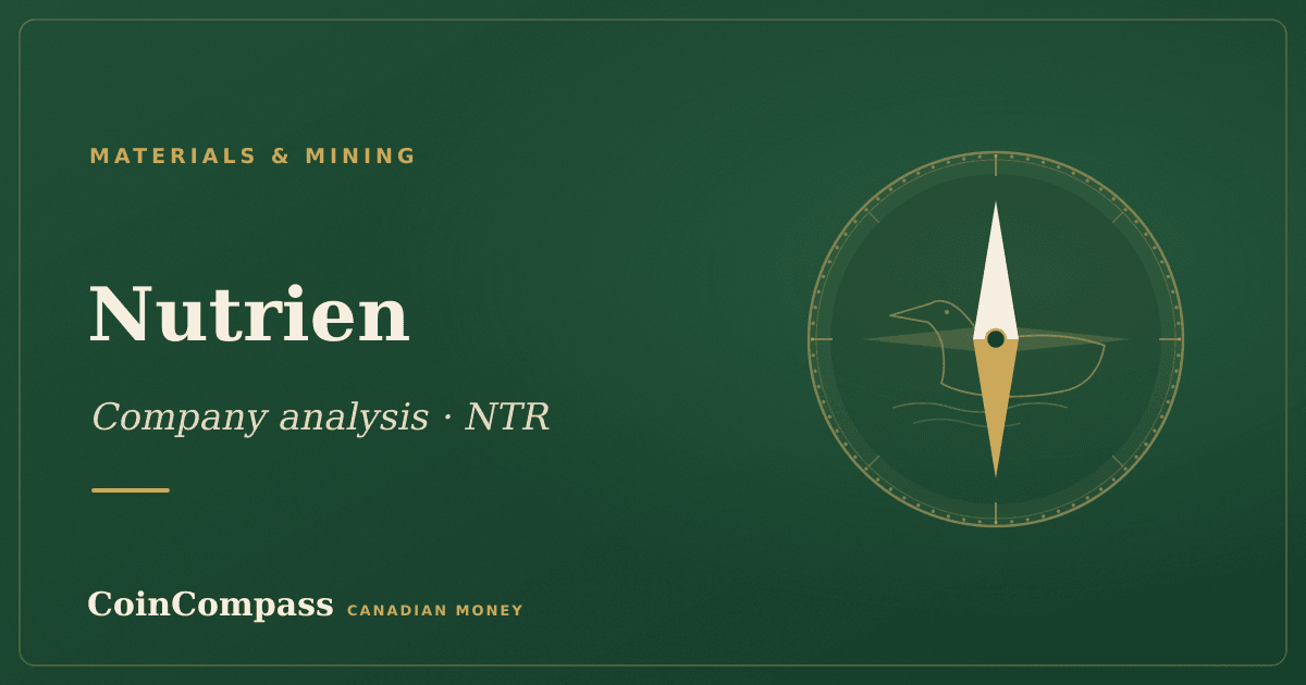 Nutrien (NTR) — Materials & Mining · company analysis · CoinCompass